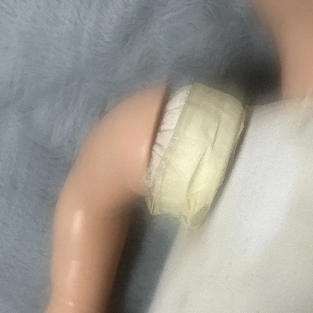 Nines d'Onil Spain Sleeping Baby Doll Cloth Body Vinyl Limbs For Parts Repair